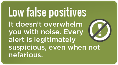 Low false positives