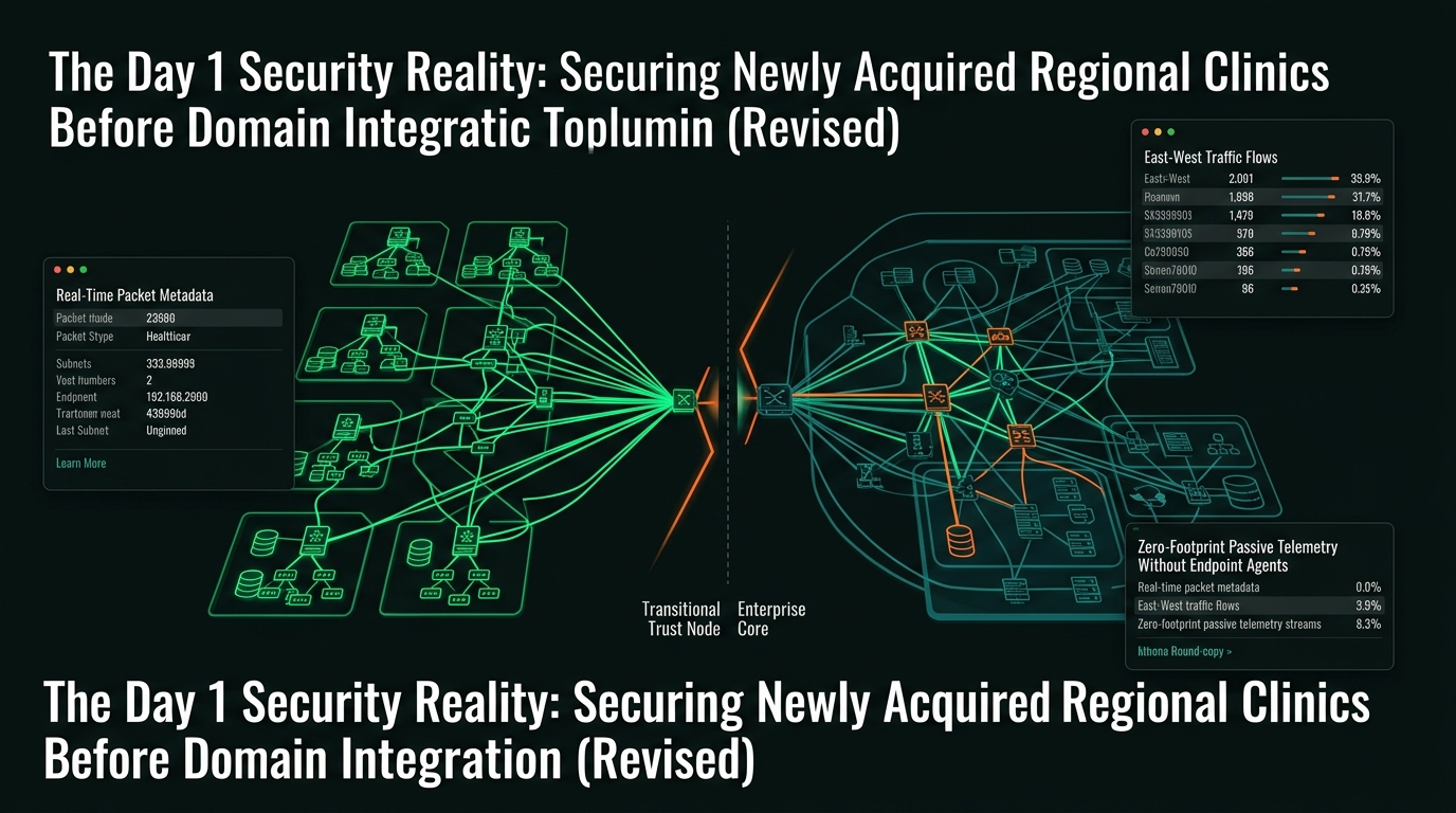 Securing Acquired Regional Clinics Before Domain Integration