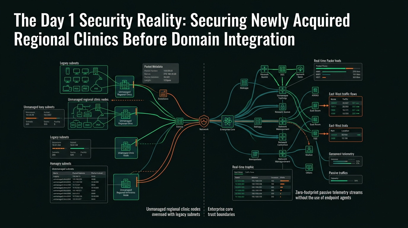 Securing Acquired Regional Clinics Before Domain Integration